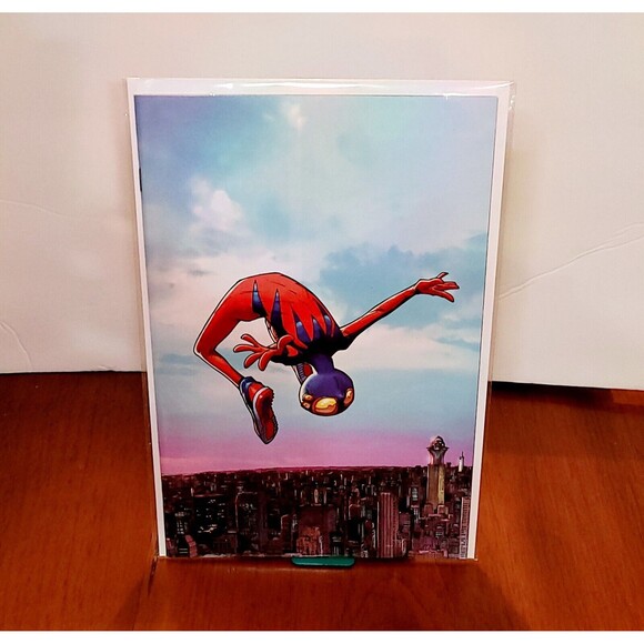 Edge of Spider-verse #3 1:100 Incentive Spider-Boy Origin Virgin Humberto Ramos - Picture 1 of 5